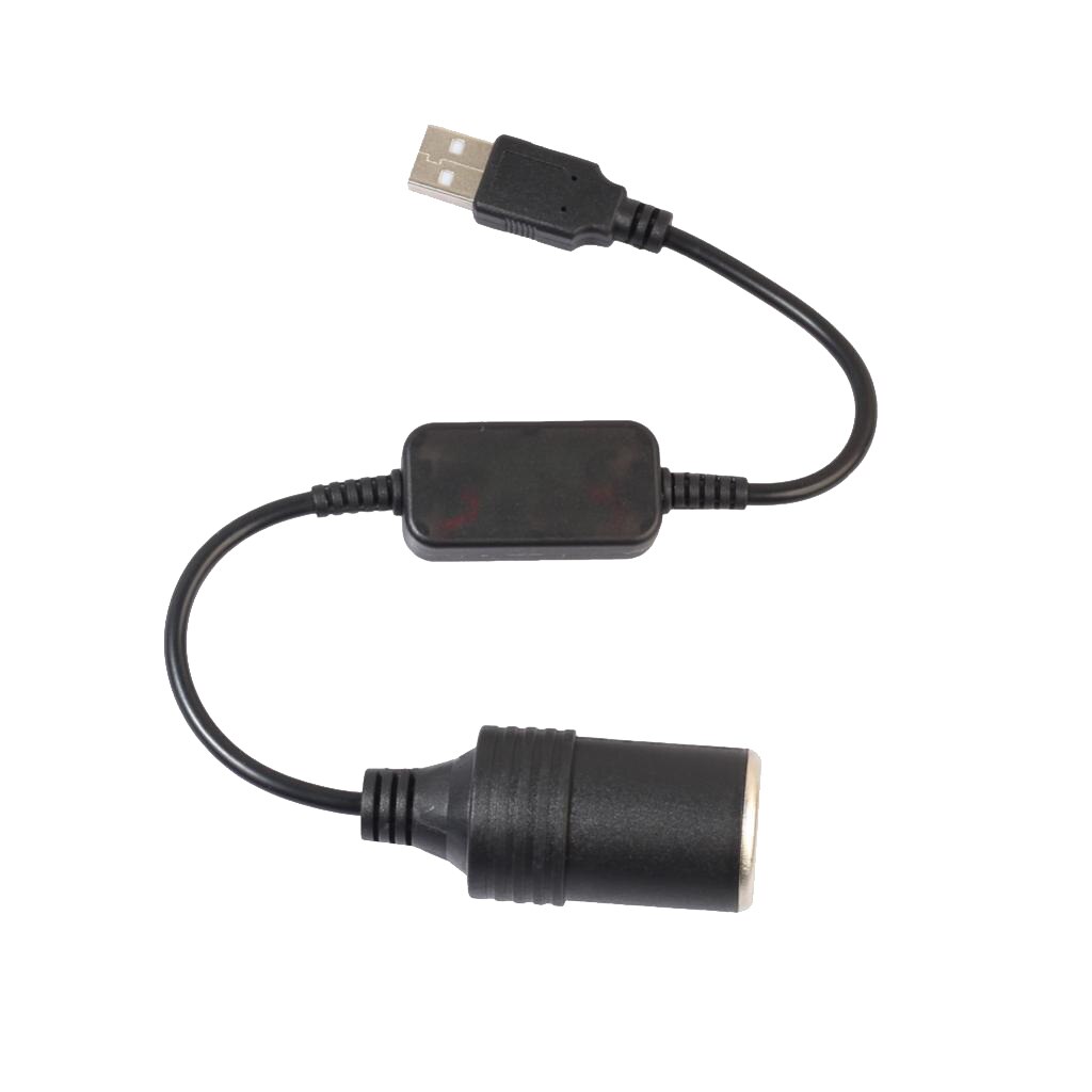 Bil 5v usb  to 12v sigarettenner stikkontakt adapter