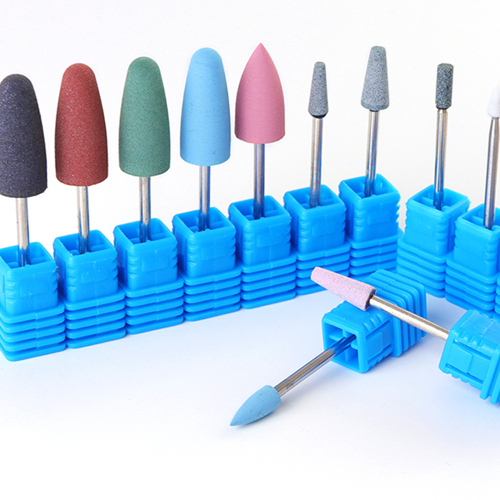 1 Pc Frezen Nail Boor Rubber Siliconen Keramische Polijsten Bestanden Gereedschap Voor Elektrische Manicure Pedicure Machine LA065-1