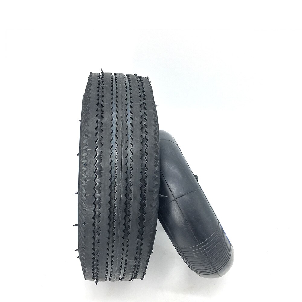 4.10/3.50-4 Inner Tube Outer Tyre 410/350-4 Thickened Tire for Electric Scooter, Trolley, Tiger Cart Parts