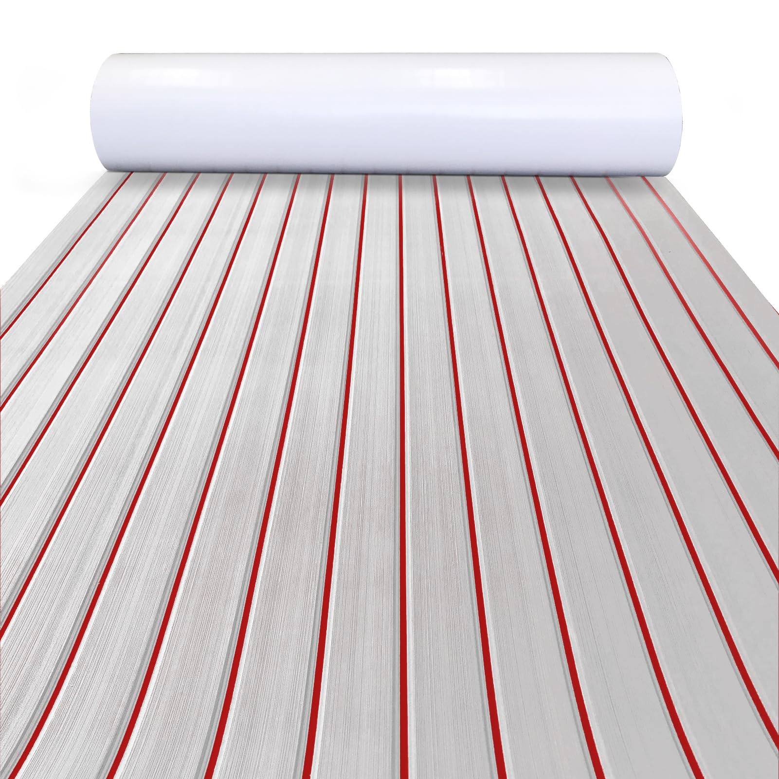 600x/x 6mm Eva Schaum Faux Teak Boot Decking Sheet selbst klebende Marine Bodenbelag Boot Deck Matte Yacht Zubehör grau braun: X / Grün