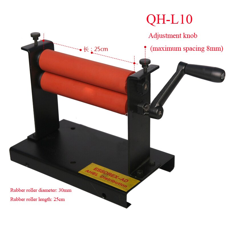 Manuelle Kalt Rollen Laminator QH-L10 kalt überschrift maschine 25cm gummi Rolle länge Laminieren maschine 1pc