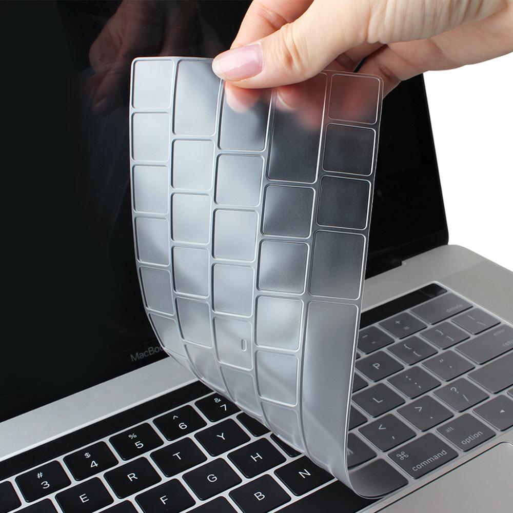 EU/UK/ US typ TPU przezroczysta obudowa klawiatury dla Macbook najnowszy Pro 13 2020 A2338 A2289 Pro 16 cali 2019 A2141Touch Bar klawiatura skóra: US Type