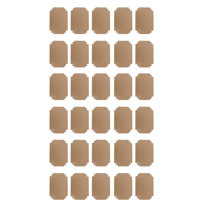 100Pcs Disposable Kraft Paper Food Box Fried Chicken Chips Exposure Box Disposable Food Containers: Default Title