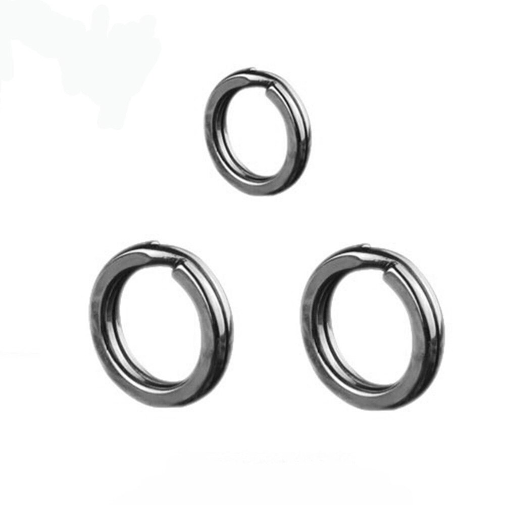 20pcs/lot Stainless Steel hook 3 /4 /5 /6 /7 Double Loop Split Tool Split Rings AccessoriesCarp Gear Swivel Lure Baits