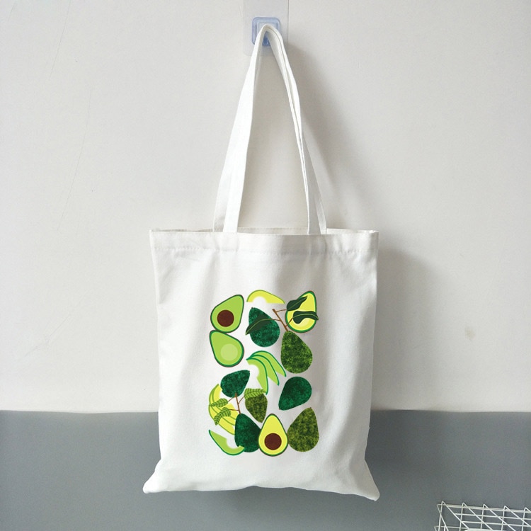 Oranje Oogst Canvas Draagtas Voor Vrouwen Doek Cartoon Witte Schoudertas Leuke Boodschappentassen Vrouwelijke Partij Handtas: B0362-TBWH-M