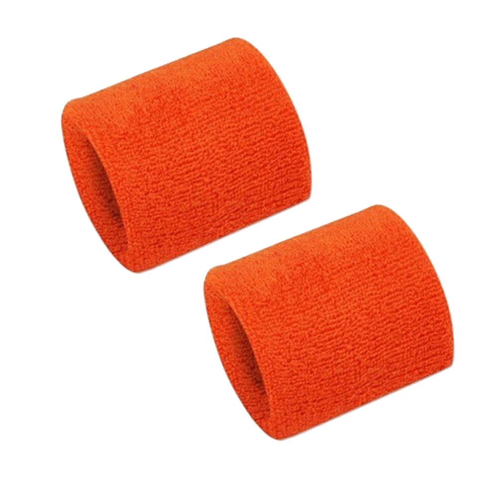 Training Zweetband Oefeningen Band 1 Paar Unisex Zweet-Absorberende Polyester: Oranje / 10 8cm