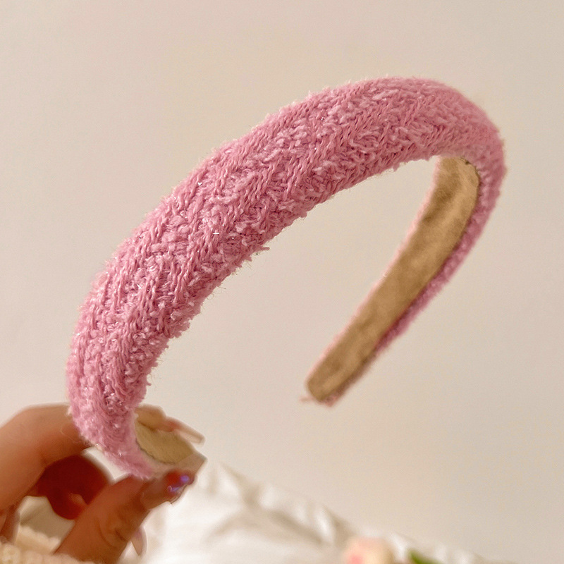1 Uds. Cilantro rosa a la para mujer, aro para el pelo, banda para el pelo para mujer, nueva diadema, banda para el pelo de maquillaje, tocado, accesorios para el cabello: Azul cielo