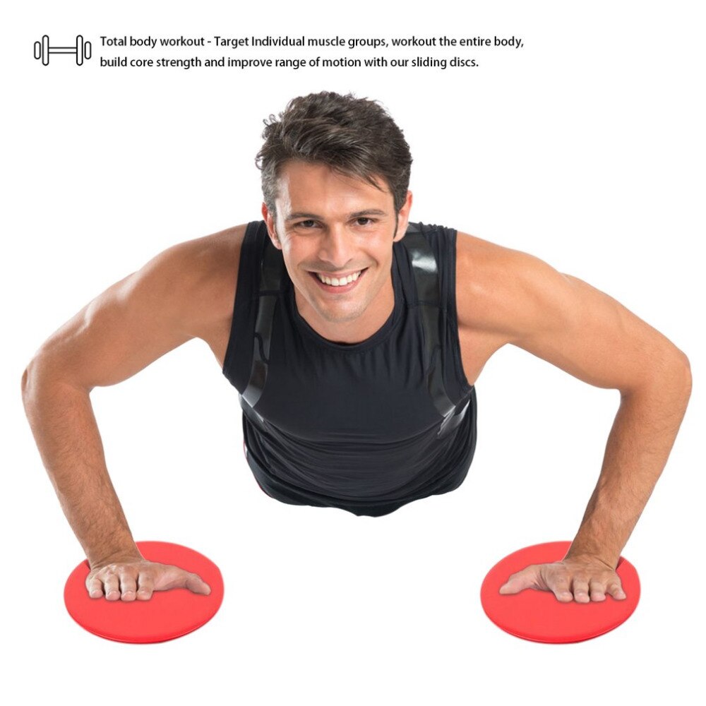 2 unids/set discos de deslizamiento deportivo Core Sliders discos de deslizamiento de doble cara uso en alfombra o suelos de madera dura para entrenamiento en casa