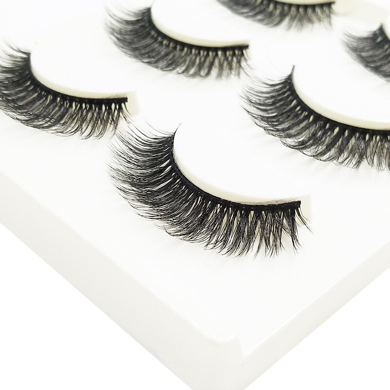 3 paires d&#39;autocollants de cils réutilisables, faux cils imperméables et durables, auto-adhésif pour femmes et petite amie