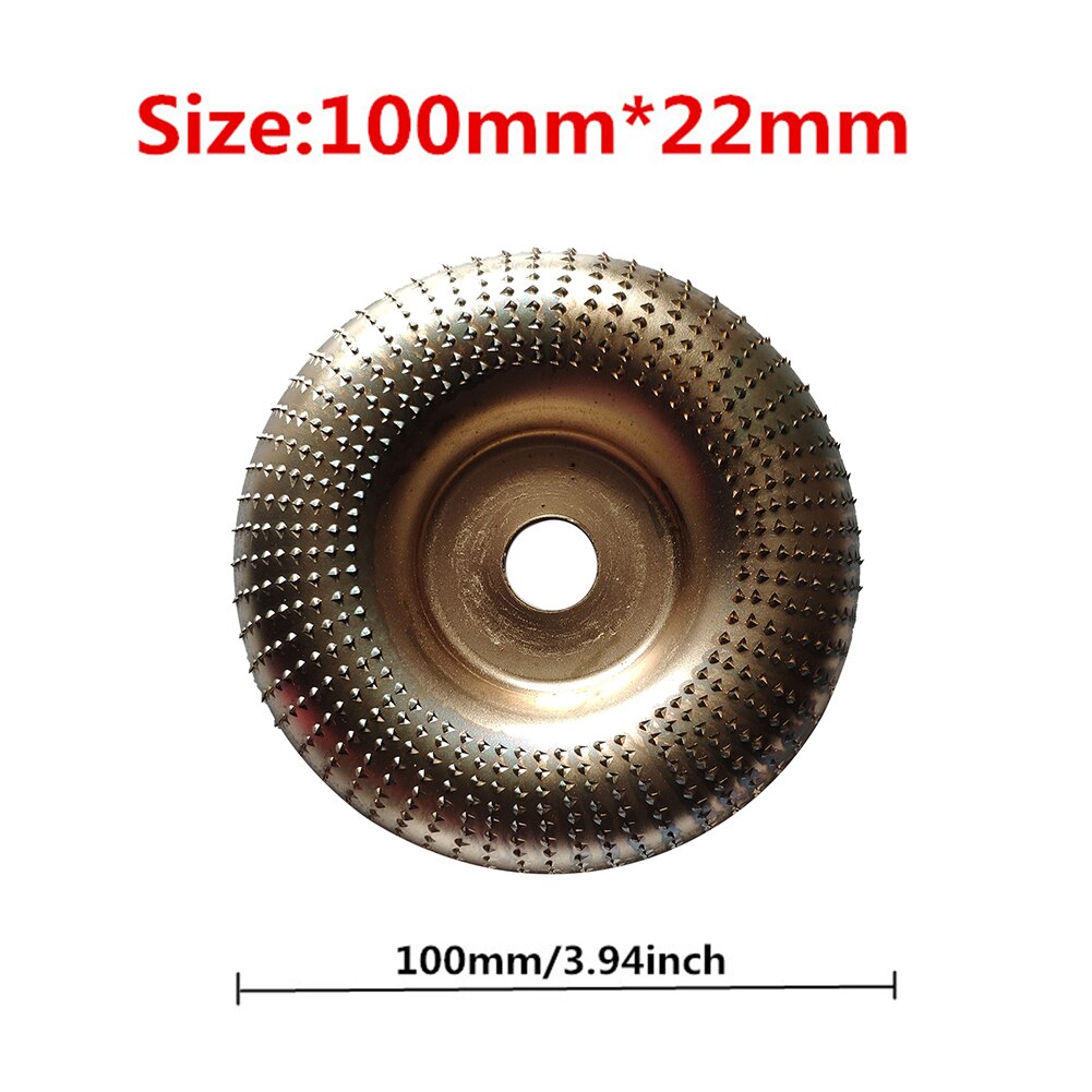 22mm Steel Woodworking Angle Grinding Wheel Wood Sanding Carving Disc Angle Grinder Wheel For Rapid Removal Shaping