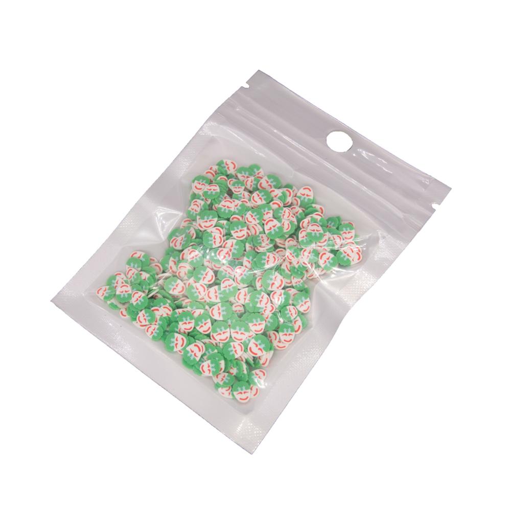 30g Smile Frog Monkey Bread Banana Alien Shape Polymer Clay Slices Sprinkles for Crafts Making DIY Slimes Acrylic Resin Filler: 10 small