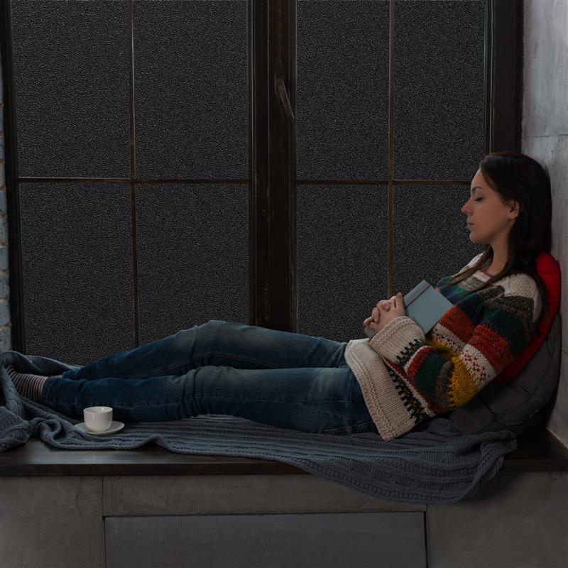 Raamsticker Film Blackout Garneck Kamer Verduistering Blackout Venster Film Zelfklevende Privacy Bescherming Venster Tint Stickers