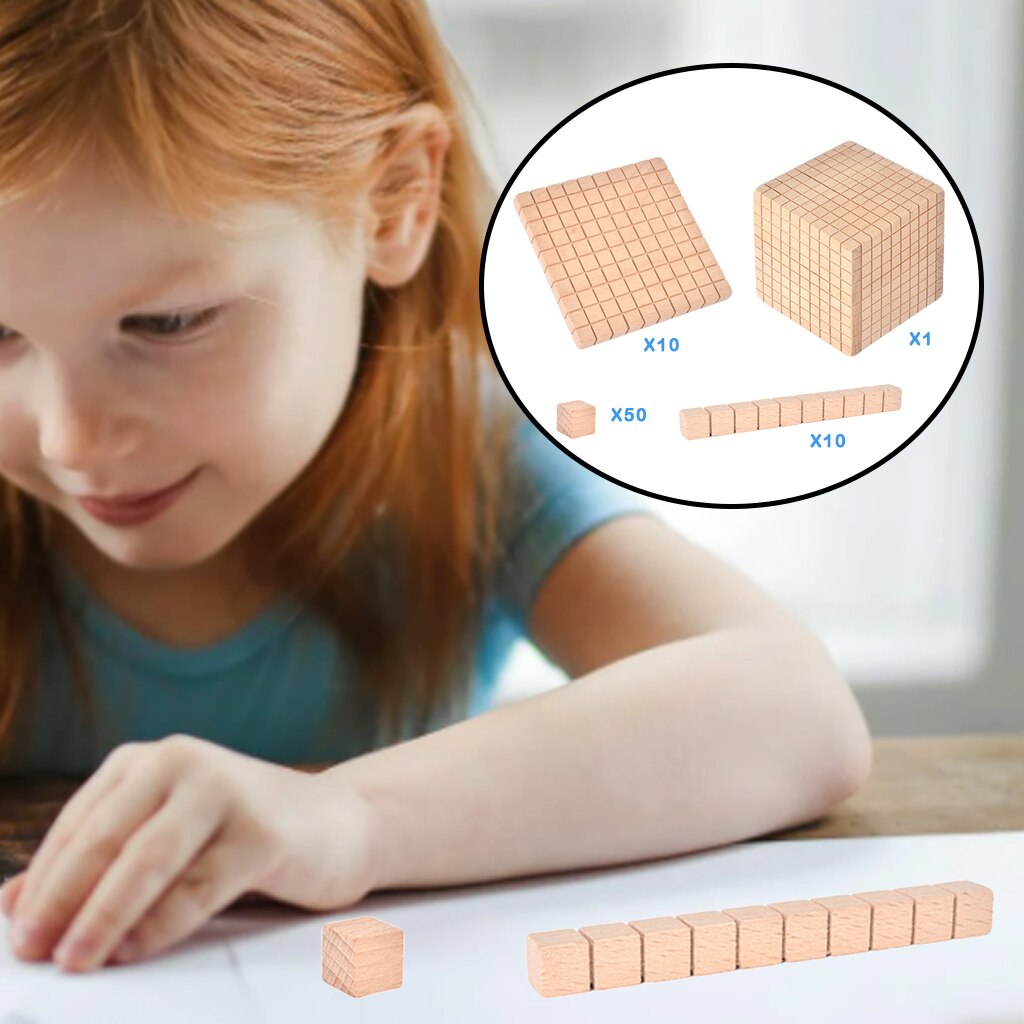 Houten Base Tien Blokken Klas Home Math Manipulatieve Tellen Early Math Onderwijs Speelgoed Voor Kleuterschool Elementaire