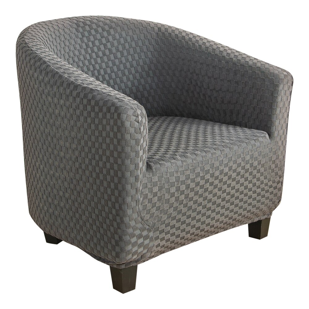 Elastische bankhoes katoen strakke wikkel all-inclusive bankhoezen voor woonkamer hoekbankhoes fauteuilhoes 1- zits: En