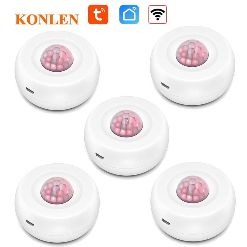 Tuya Smart Life WIFI Motion Sensor PIR Ceiling Alarm Detetor Human Body Movement Infrared Security Intruder Detection Alert