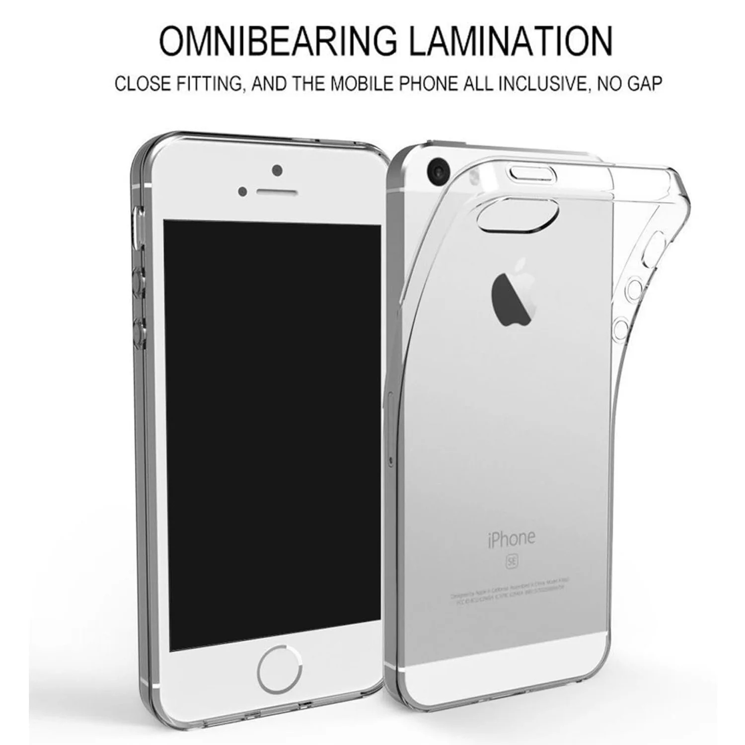Para iPhone 5 funda transparente de silicona suave TPU para iPhone 5S SE SE SE 2022 iPhone 7 iPhone 8 Coque transparente