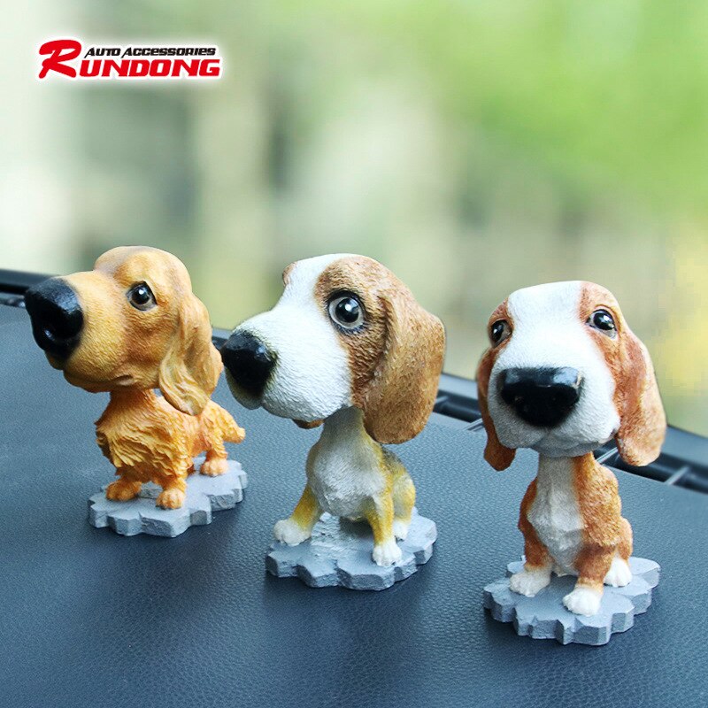 Model hars beroemde hond decoratie draaiende puppy hond decoratie auto huisdecoratie autodecoratie r -8806