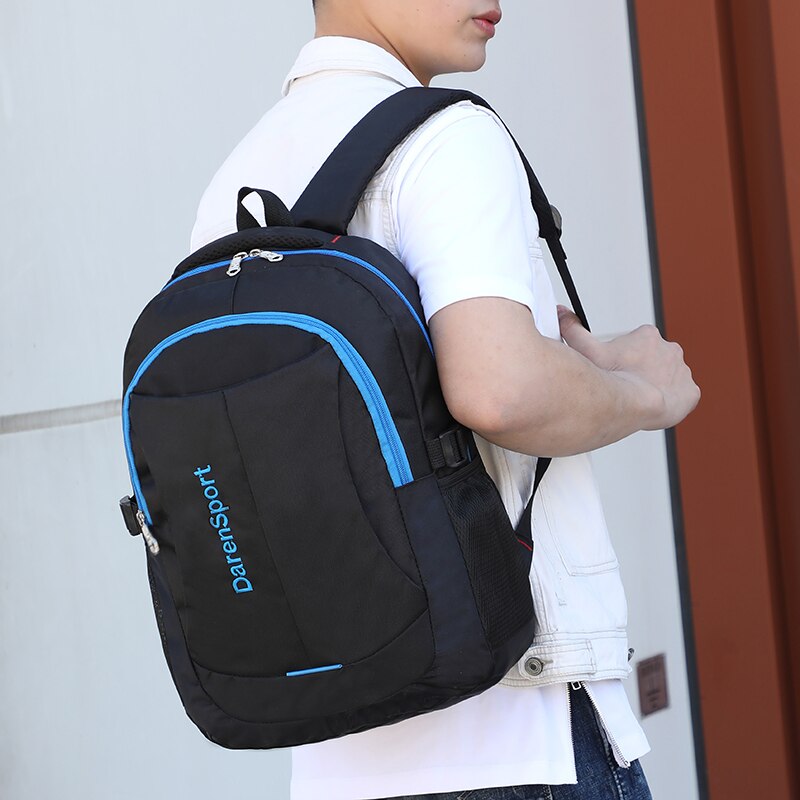 Novo casual mochila moda grande homens mochila de alta qualidade náilon schoolbags para adolescente meninos portátil sacos ombro