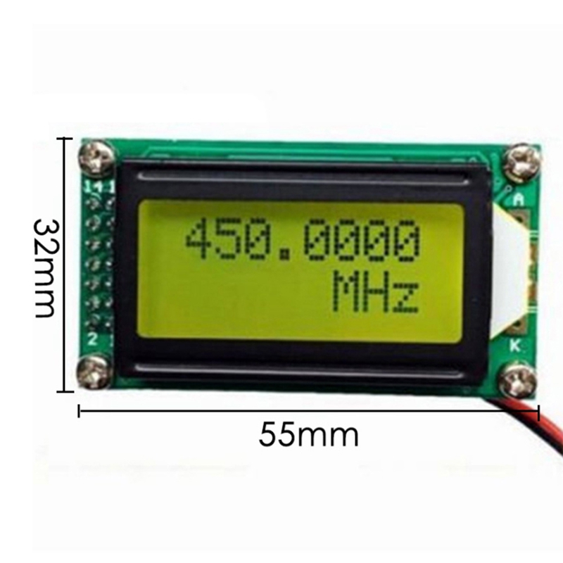 1MHz-1.2GHz RF Frequency Counter Tester PLJ-0802-E Digital LCD Screen Display Meter for Ham Radio DC 9-12V