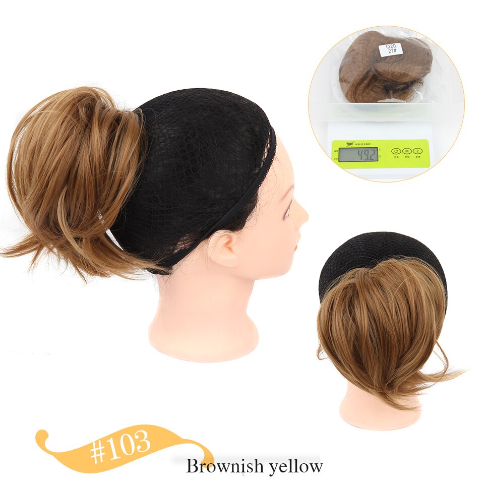 Extension de cheveux tousleo pour femmes | Extension de cheveux, queue de cheval avec bande de caoutchouc élastique, pour chignon: 103