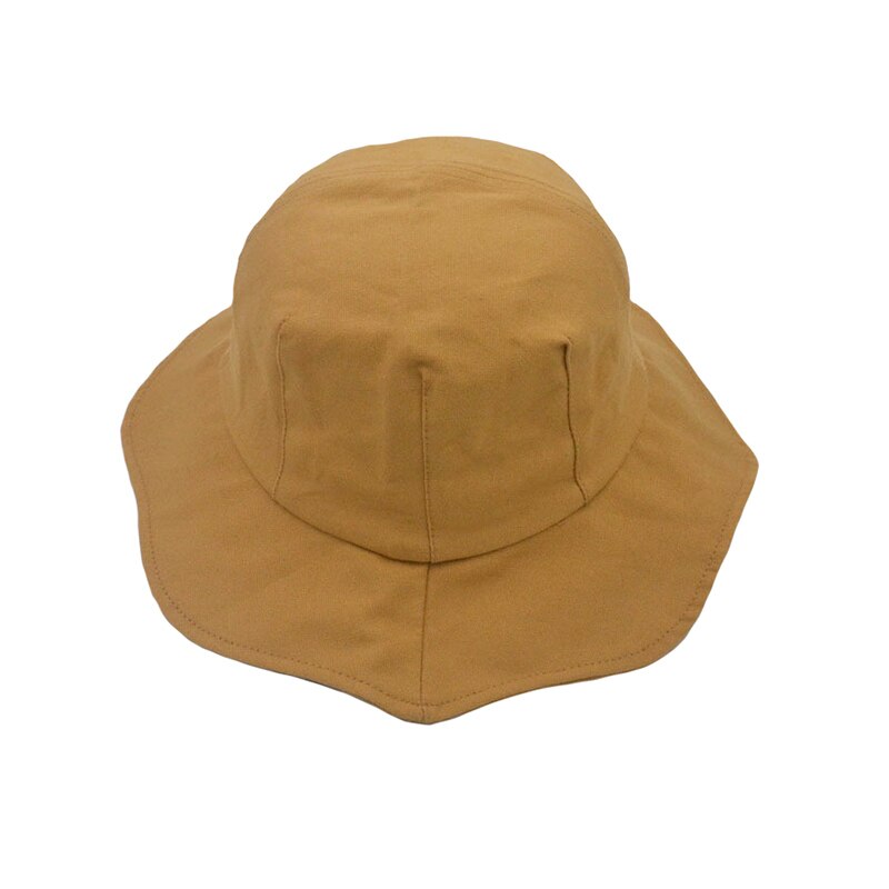 Rimiut-gorros informales de algodón para mujer, gorro de playa para playa, protección solar, sombrero de pescador: Khaki