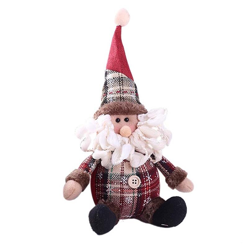 Schattige kerstversieringen kerstman sneeuwpop boom speelgoedpop hangende decoraties kerstversieringen voor huisdecoratie