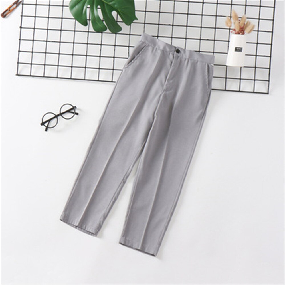 Children Pants For Boys Spring Autumn Casual Teens Boys Girls School Uniform Pants Kids Trousers For 4-16 Years Old: Gray / 2T