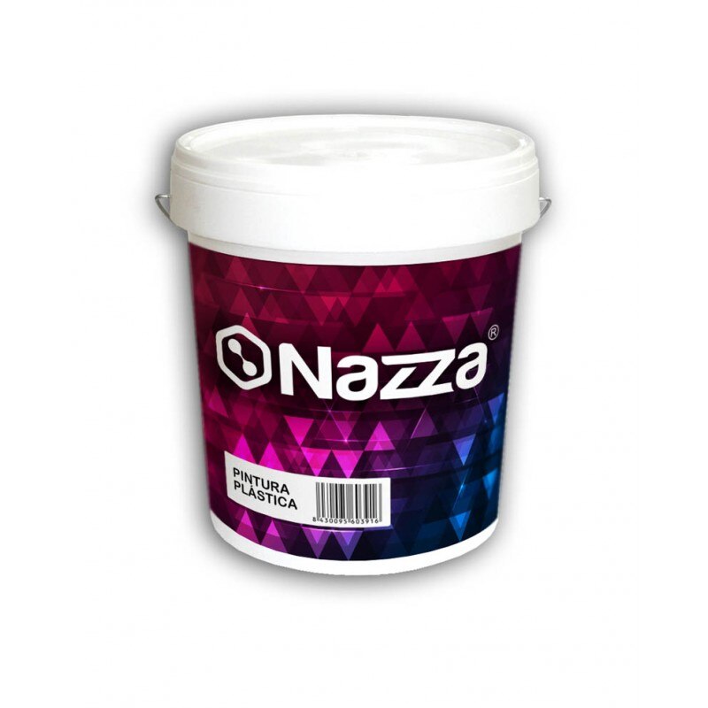 NAZZA EXPERT Pintura para Fachadas y Exteriores, Color Blanco, 4 L o 15 L, Acabado Mate Sedoso, Apta también para Interiores