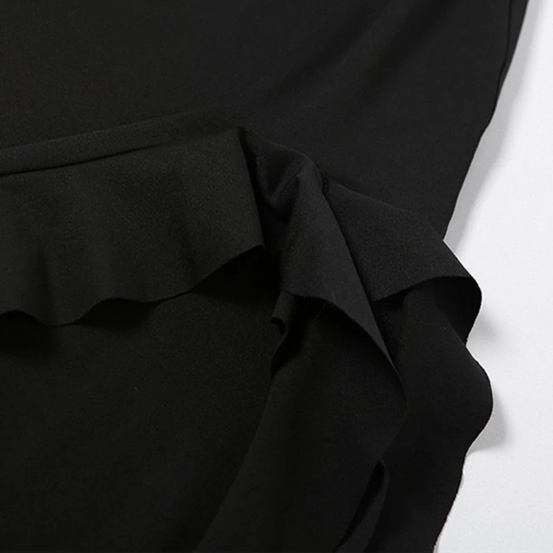 Sommer neue y2k sexy heiße Mädchen eins-Schulter Quallen Stil Pilz sexy Brust umwickelt unregelmäßige Kleid