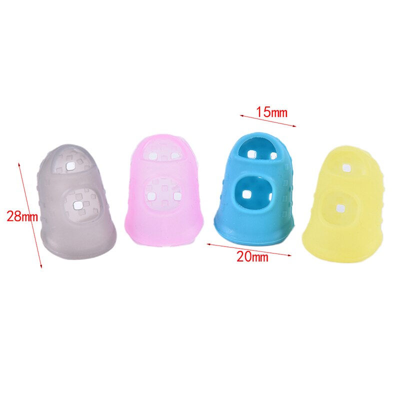 10 Uds de pulgar para guitarra Protector de púa y dedos púa del dedo del dedal para dedo guardia de seguridad proteger tapones de 4 colores