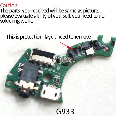 Micrófono Original de Logitech G933 G935 G633 G635 Artemis Spectrum, piezas de reparación de auriculares inalámbricos: Verde