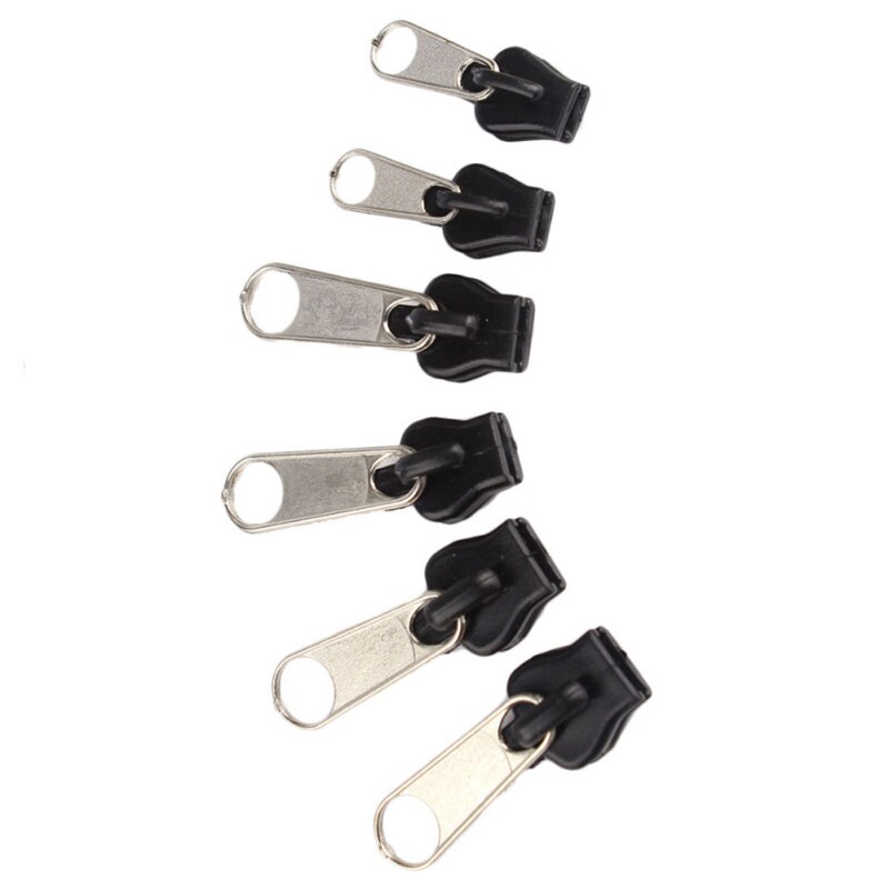 6Pcs Rits Reparatie Kit Rits Fixer Slider Outdoor Pack Vervanging Fixer Pack Rits