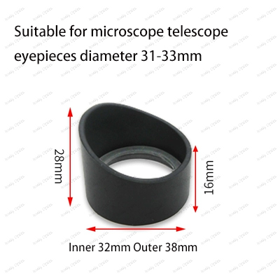 2 PCS 28-36mm Various Soft Rubber Eyepiece Eye Shields Eye Cups Guards Binoculars Microscope Telescope Night Vision Eye Cups: Yellow