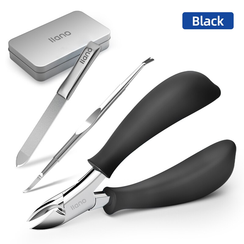 LLANO Nail Clippers Pliers Toenail Cutter Pedicure Manicure Tools Foot Care Ingrown Paronychia Correction Tool Sets: LL-ZJD77