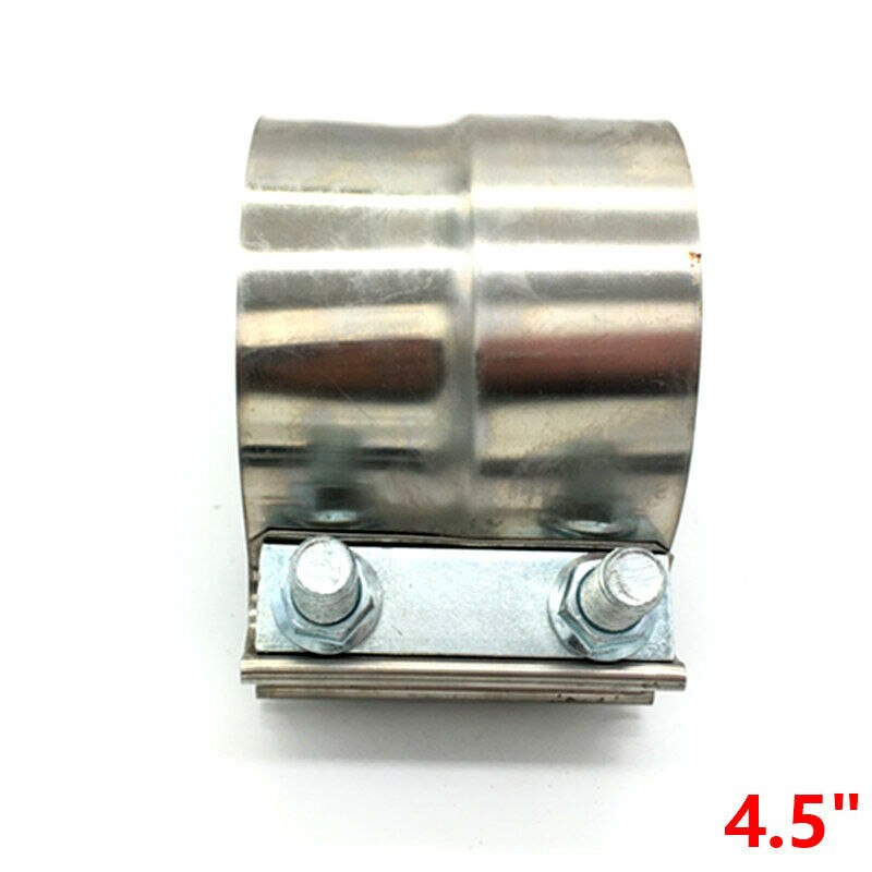 4.5" 115MM Stainless Exhaust Band Clamp Step Clamps Fit Catback Muffler Downpipe