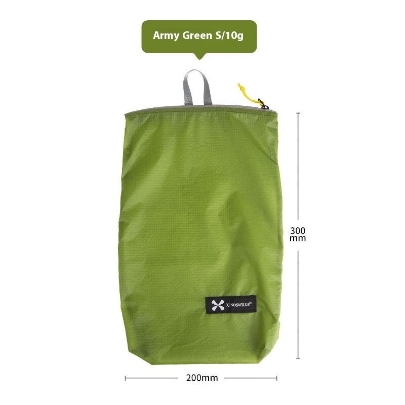 XENOSMILUS Ultra-Light Portable Travel Backpack with Waterproof Toiletry Bag, Passport Wallet, Medication & Document Pouch: S / green