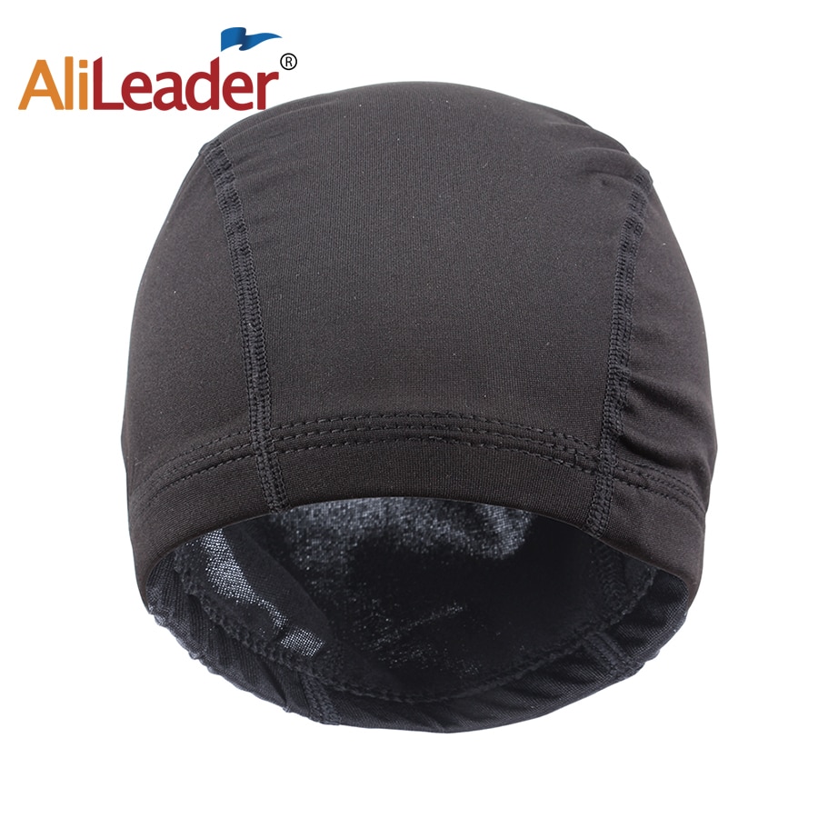 Alileader 50Pcs Pruik Caps Voor Het Maken Pruiken Dome Cap Strech Lijmloze Haar Weave Netto Elastische Zwart Beige Goedkope Pruiken in