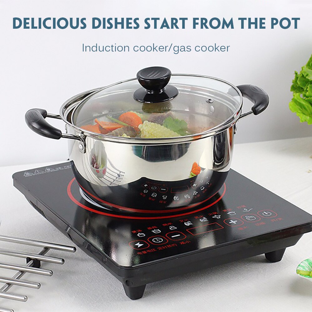 Stainless Steel Saucepan Soup Pot Dairy Saucepan And Noodle Soaking In Household Dormitory Kitchen Milk Pots Kitchen Tool