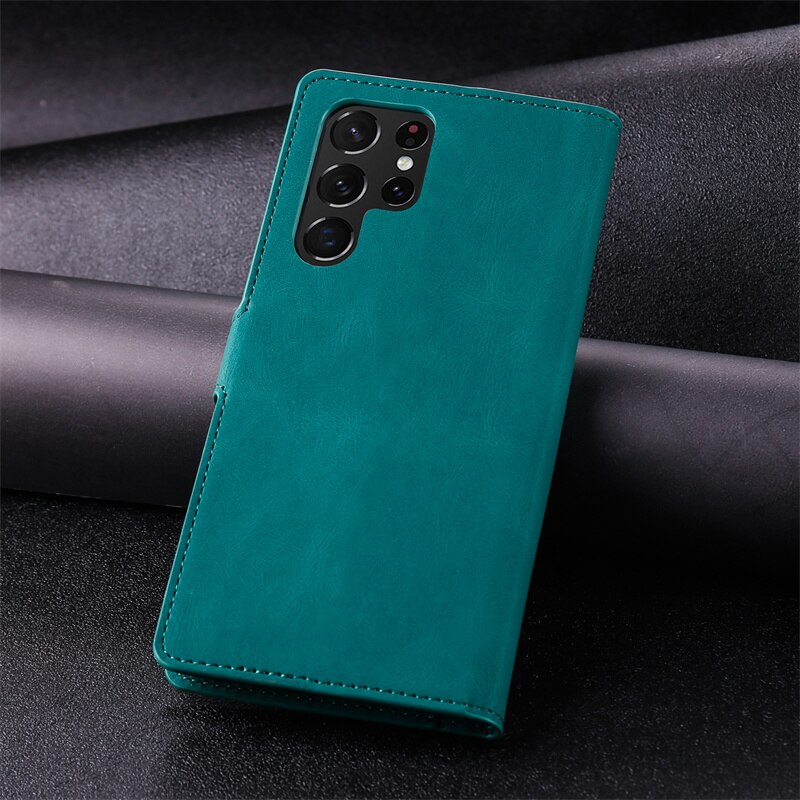 Coque à rabat pour Samsung Galaxy S22 s 22 Ultra, étui avec fente pour carte, SM-S901B