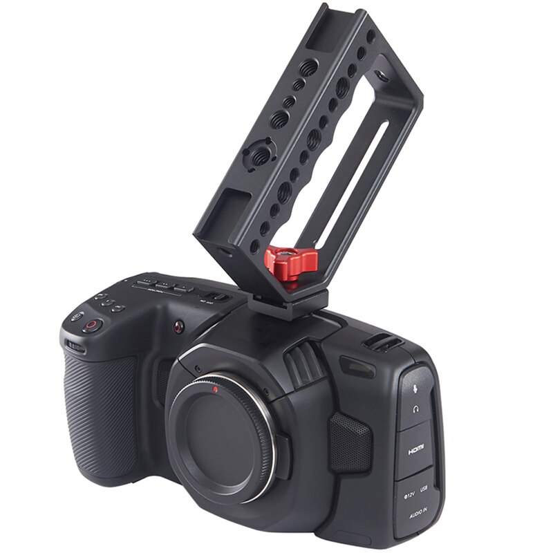 Hot-camera grip queijo lidar com 1/4 Polegada furos de parafuso vídeo estabilizador rig para câmera gaiola monitor led luz microfone dslr