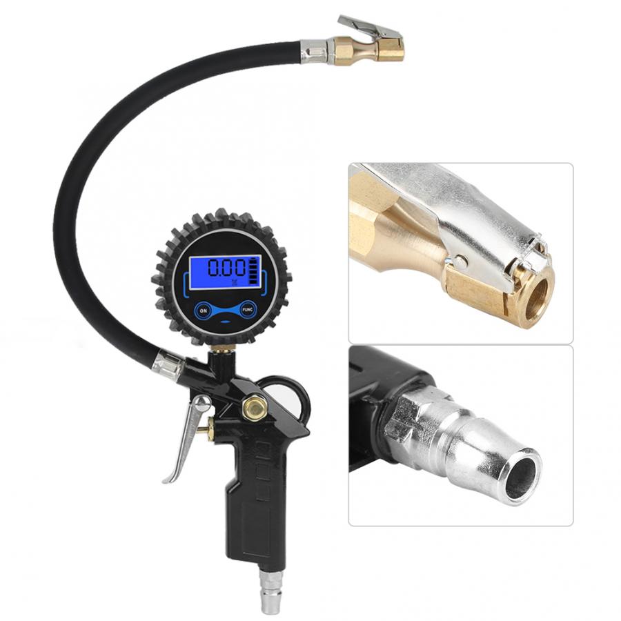 High-Precision Car Tire Pressure Gauge Tester Digital Table Safety Barometers US Male Head Inflator Pumps Tire Repair Tools