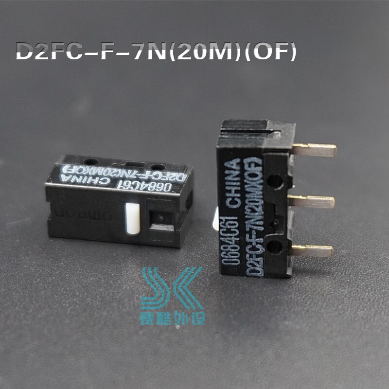 OMRON-D2FC-F-7N microswitch original, 20M, adecuado para el botón de 10M 50M del ratón Logitech de la serie Steelseries, 2 uds.,