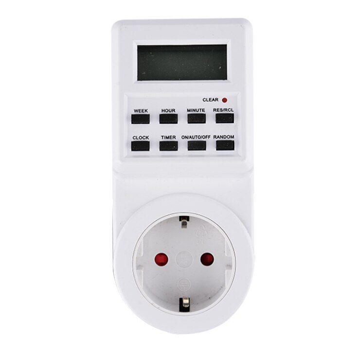 230V 16A EU Plug Switch Socket Plug-in Programmable Timer Switch Socket
