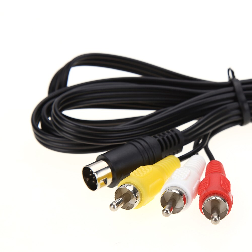 ALLOYSEED 1,8 m 9Pin 3RCA Audio Video AV Kabel Für Sega Genesis 2 3 Spiel EIN/V Verbindung Adapter kabel Draht Für SEGA Genesis