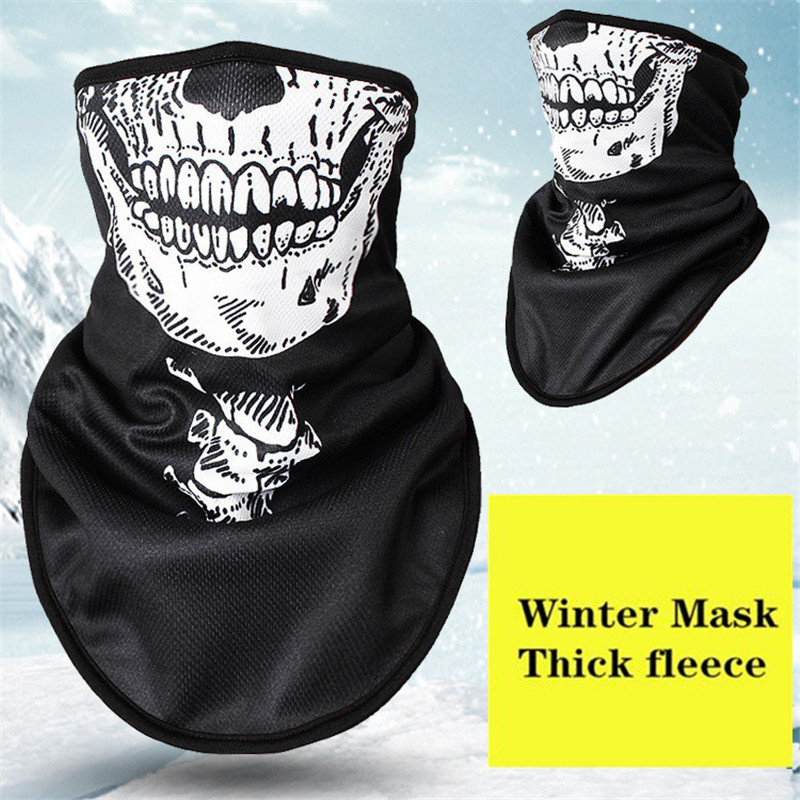 Winter Fleece Ski Scarf . Cycling Snowboard Equipment Bandana Headwear Mask Neck Triangle Thicken Warm Women Men Skull Bibs: NO.13