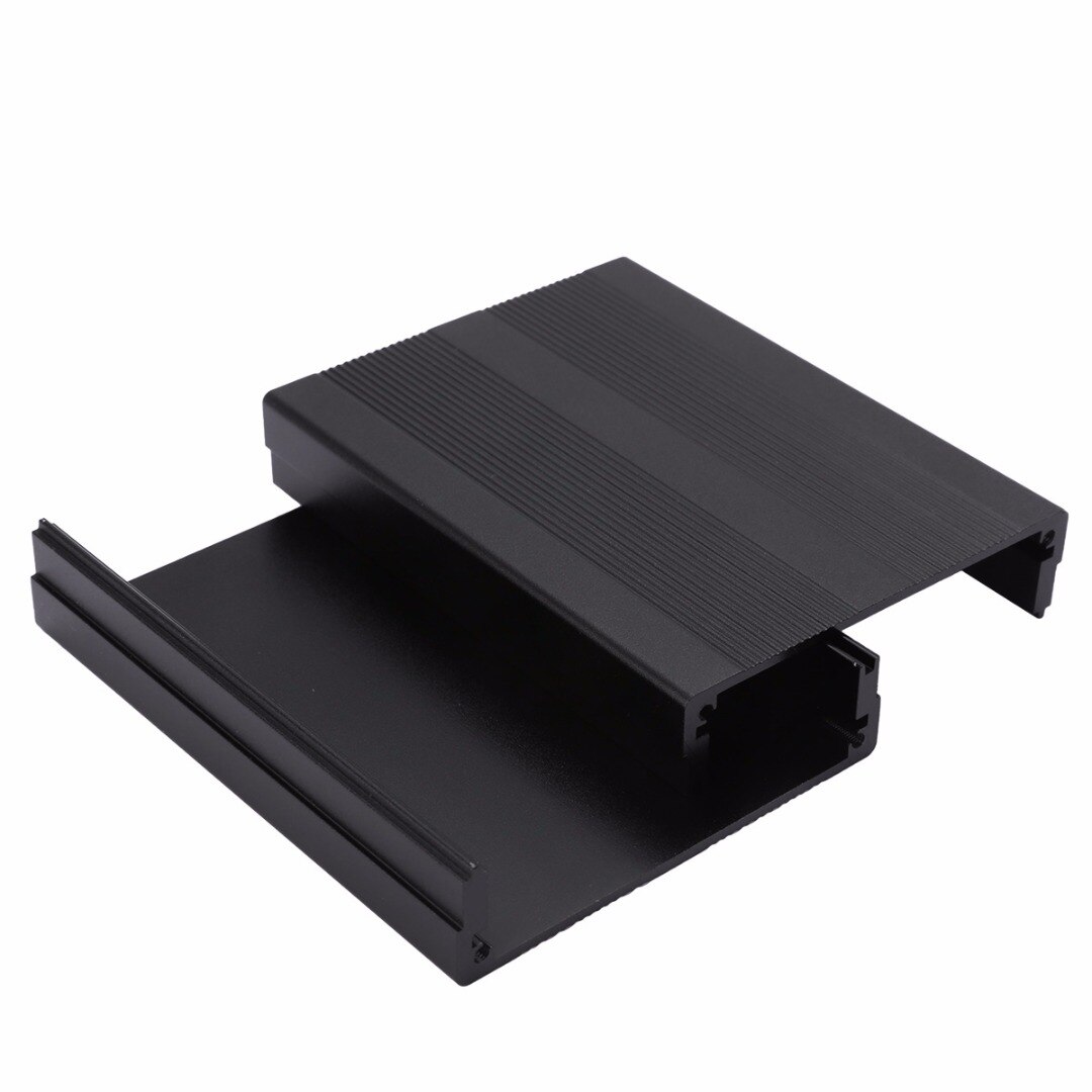 Black Extruded Aluminum Enclosures PCB Instrument Electronic Project Box Case 100x76x35mm