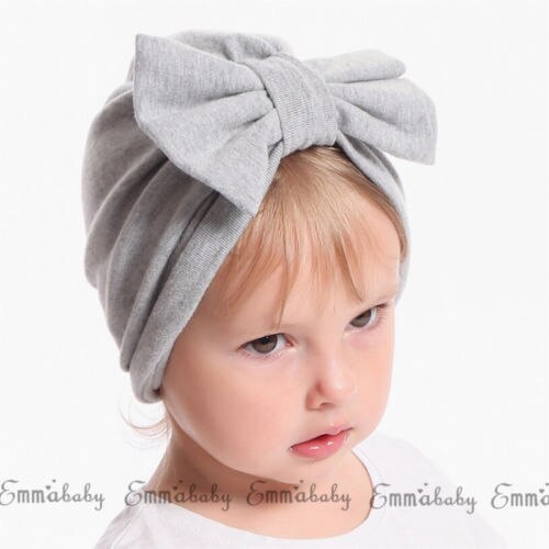 Nette Neugeborene Kleinkind Kinder Baby Jungen Mädchen BIG Bowknot Turban Schädel Caps Baumwolle Beanie Hüte Kleinkind Mädchen Elastische Winter Warm kappe