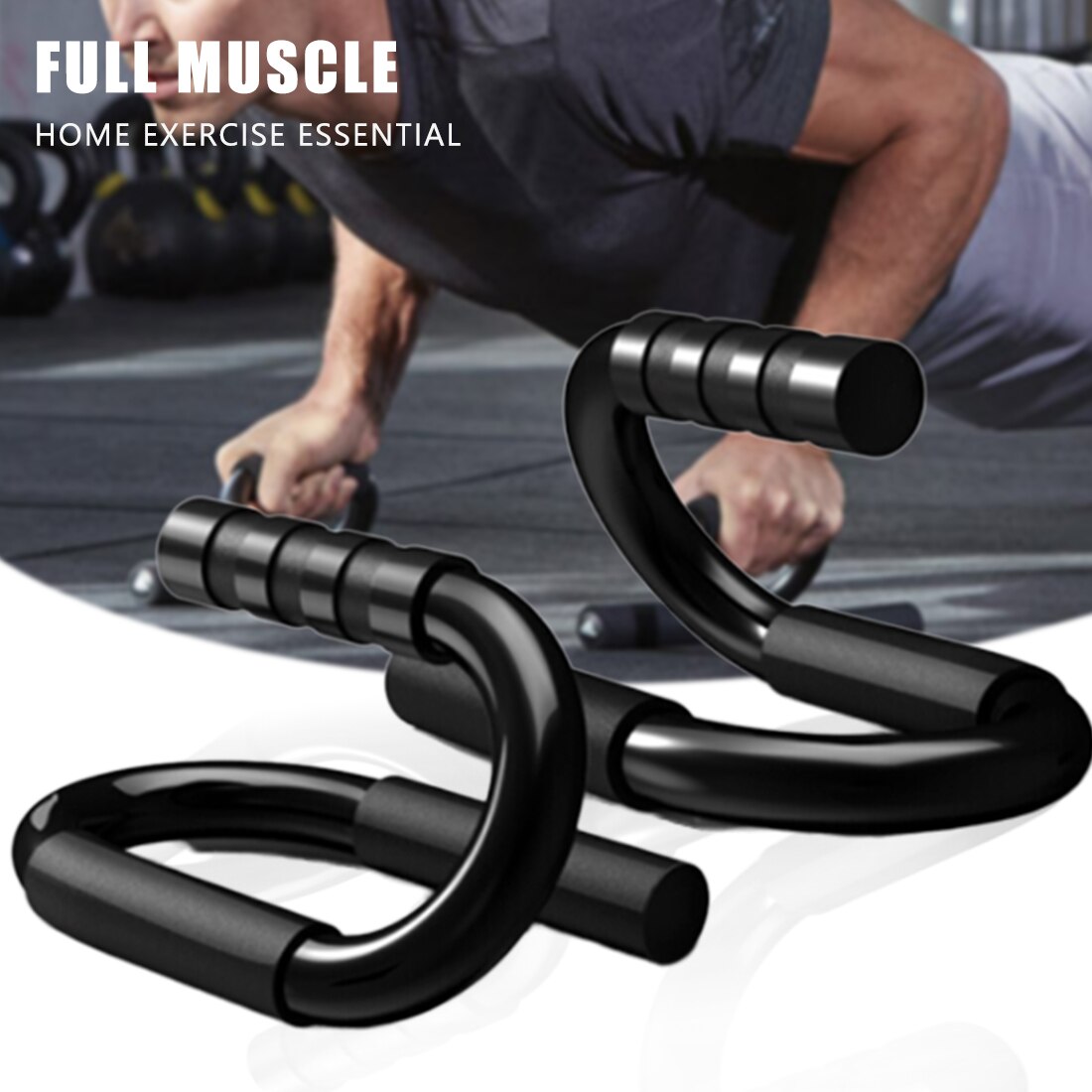 1 Paar S Vorm Push Up Stand Fitness Push-Ups Bars Arm Borst Workout Oefening