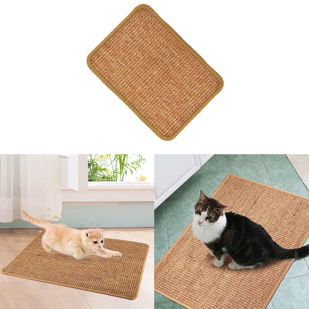 Natural Sisal Cat Scratching Mat Scratch Pad Cat Grinding Claws Protecting Furniture Ship From Russain