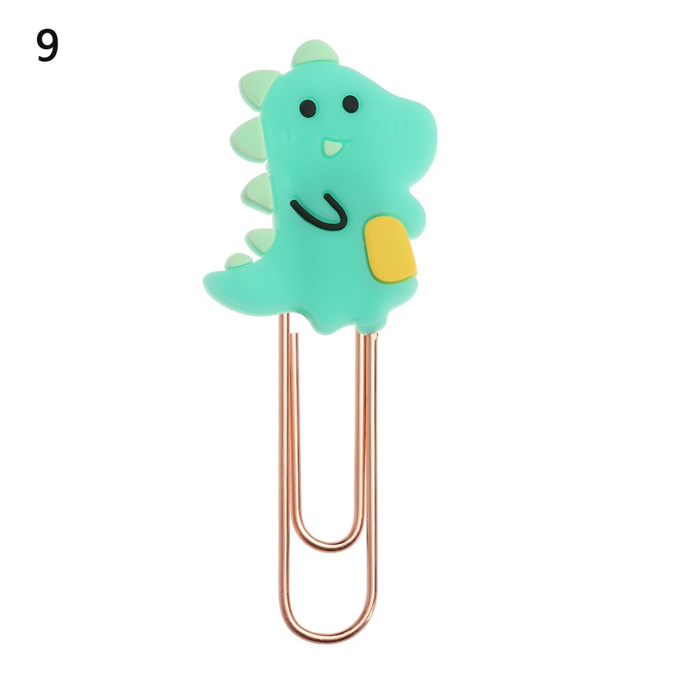 Animals Flower Paper Clips Bookmarks Kids Cute Book Mark Paper Clips Desk Organizer Stationery Office School Supply: 9